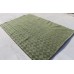 R4230 Gorgeous Wool & Silk Dark Green Color  Diamond pattern Tibetan Area Rug 6' x 9' Handmade in Nepal